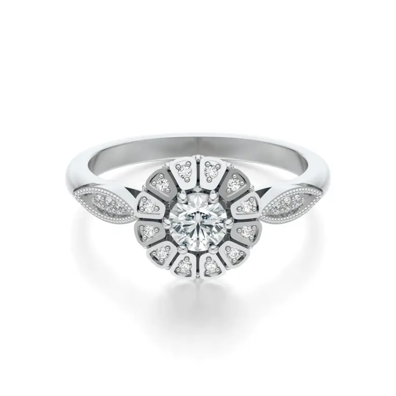 Pierścionek białe złoto z diamentami AJPZ_141